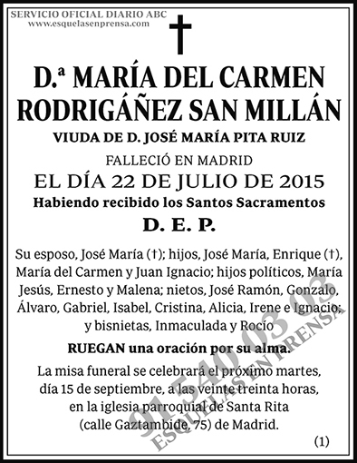 María del Carmen Rodrigáñez San Millán